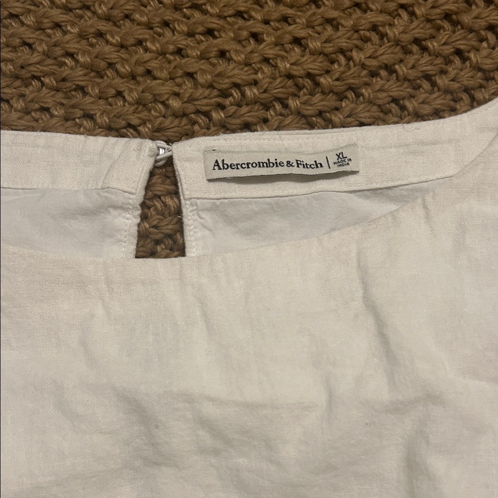 Abercrombie & Fitch Off-White Midi Dress